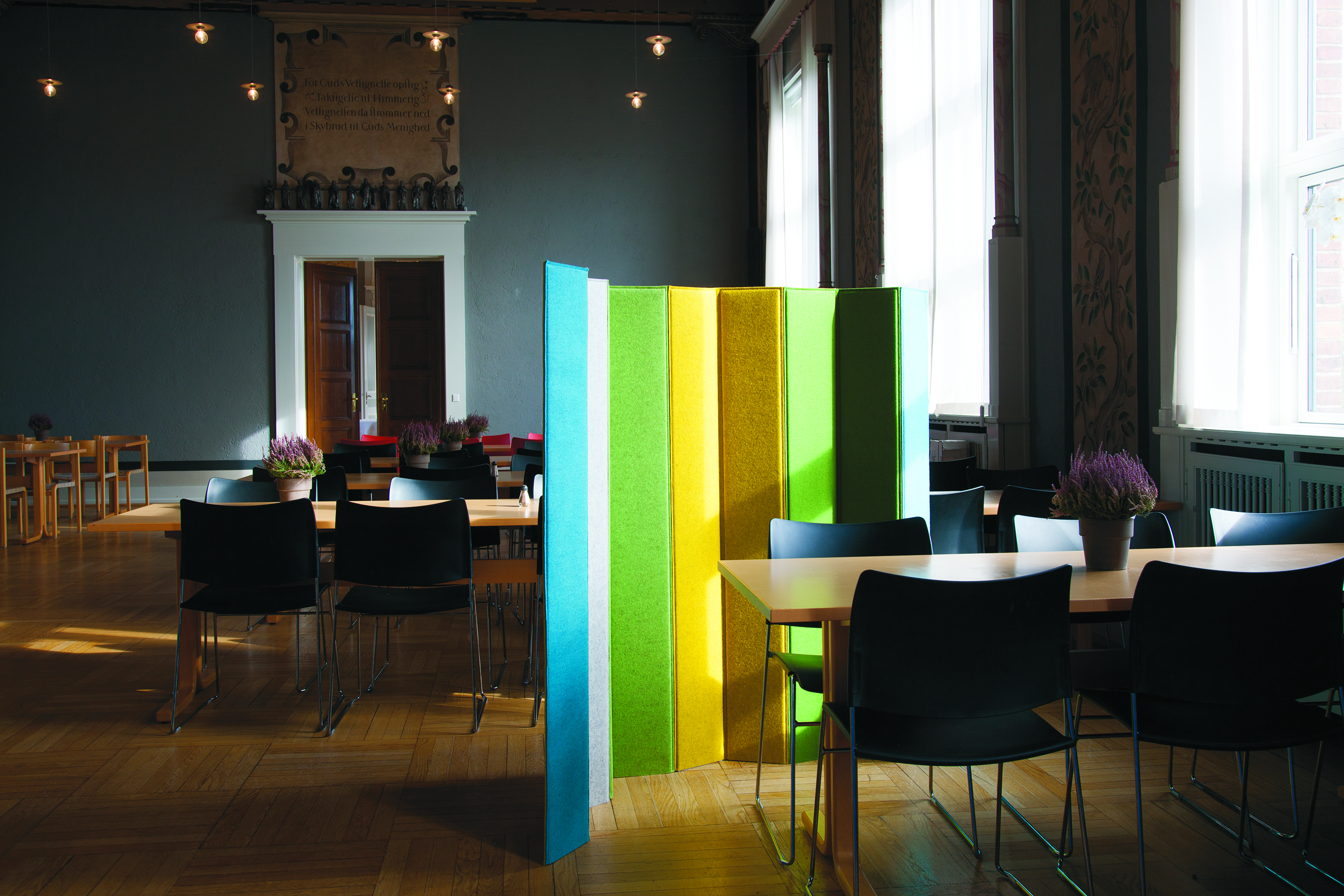 mixmax gulvskærm i filt 150 cm høj